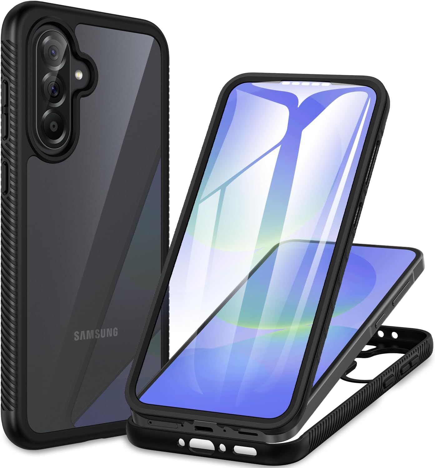 CENHUFO Funda Samsung A37 5G /A36 5G / A56 5G, Carcasa Antigolpes 360 Grados con Protector de Pantalla Integrado, Robusta Doble Cara Case Capa Funda para Samsung Galaxy A37 5G/ A36 5G /A56 5G -Negro