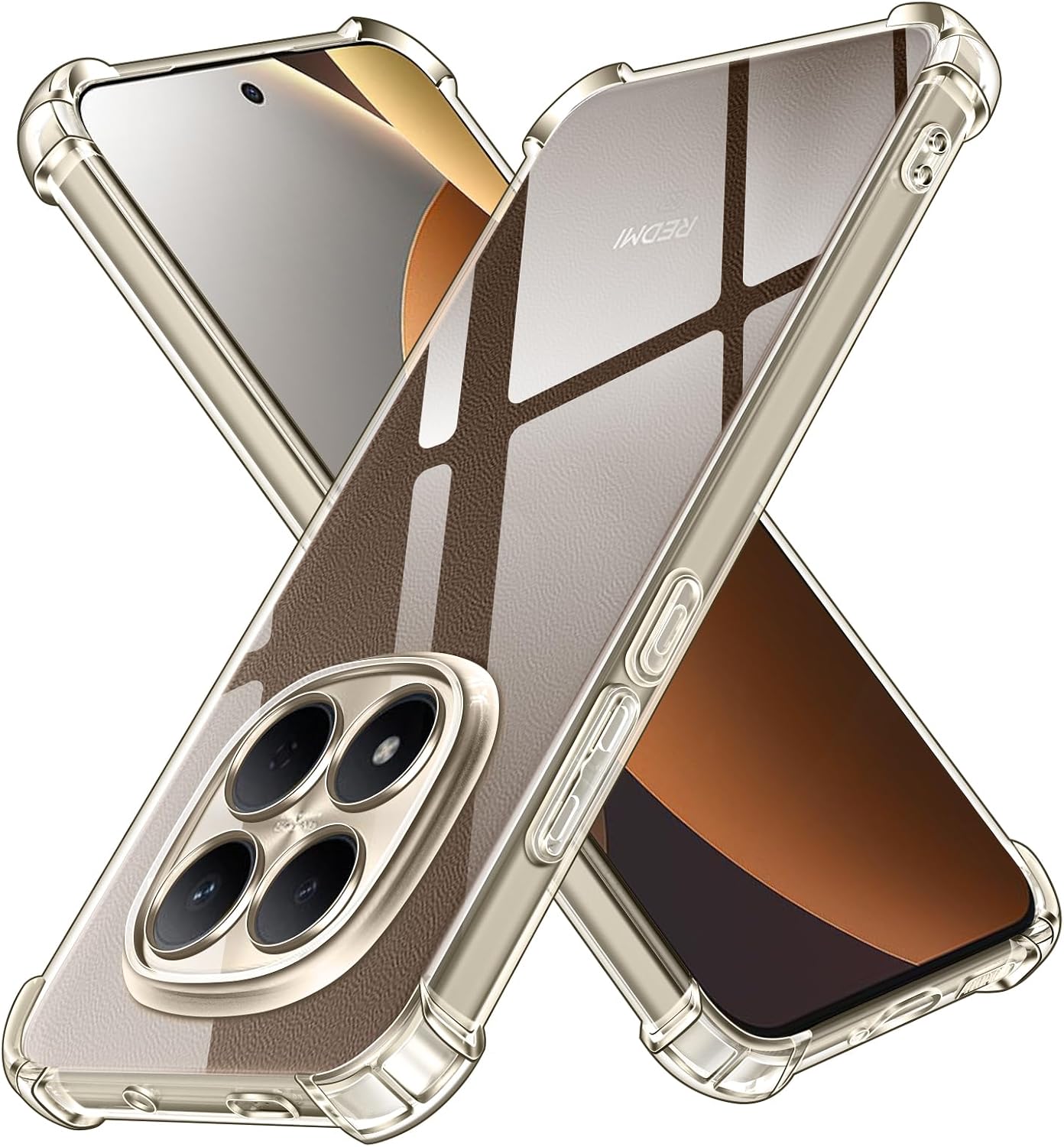ivoler para POCO M8 Pro 5G — capa transparente em TPU