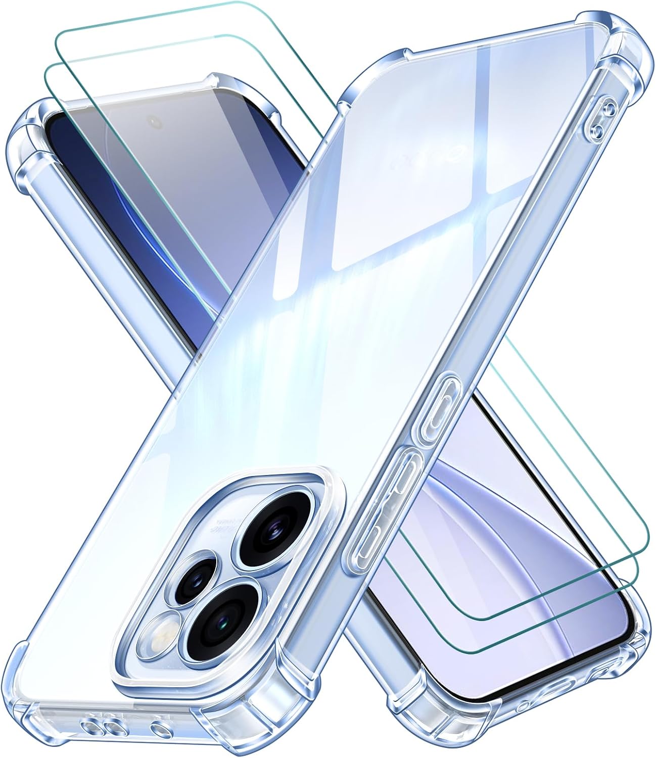 ivoler capa protetora para OPPO Reno15 Pro 5G — transparente