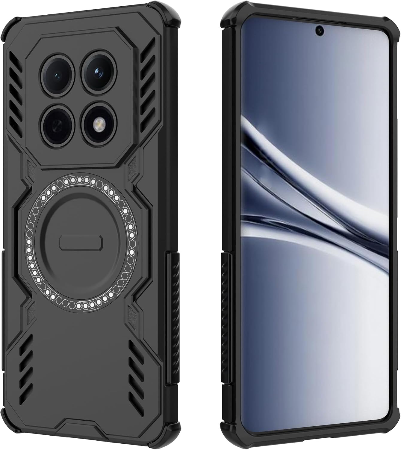 ESHUYI capa magnética para POCO M8 5G — preto