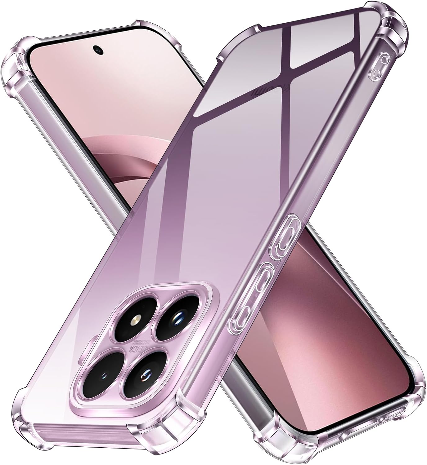 ivoler Funda HD Clara para Xiaomi 17T 5G, Carcasa Protectora Antigolpes Antiarañazos Transparente con Cojín Esquina Parachoques, Suave TPU Silicona Caso Delgada Bumper Case