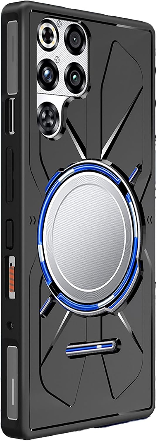 GIOPUEY Funda Compatible con Nubia Red Magic 11 Pro/11S Pro, Material de TPU es Ultra-Delgado Case [Resistente al Desgaste] [Antideslizante] Cover - Negro