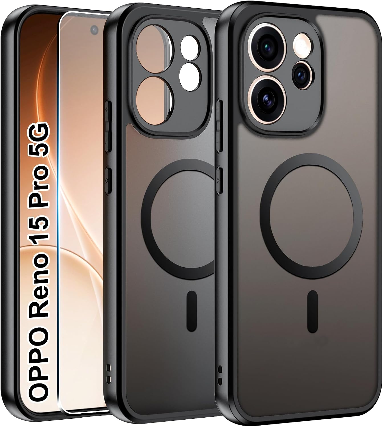 Effcotuo capa magnética para OPPO Reno15 Pro 5G