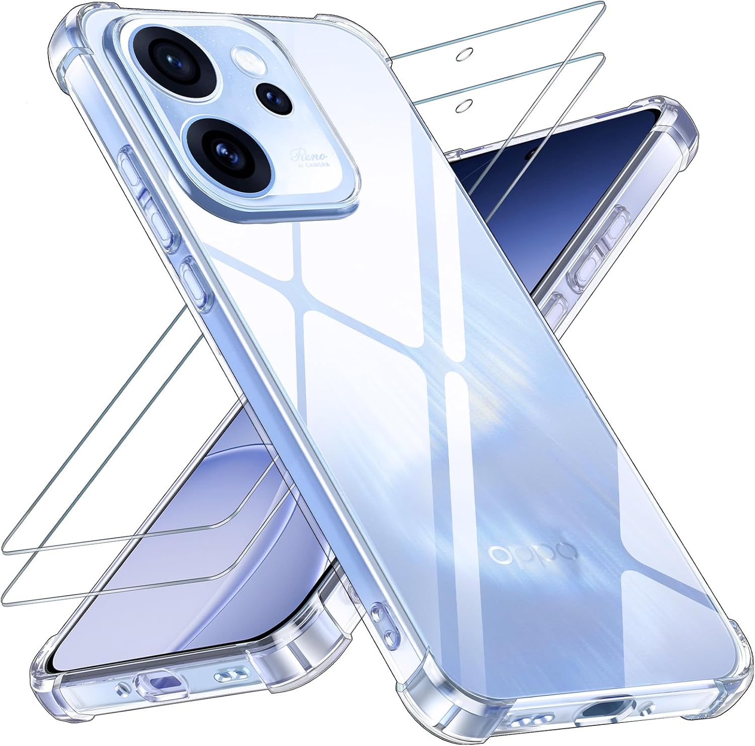Yohii capa protetora para OPPO Reno15 F 5G / OPPO Reno15 FS 5G — transparente