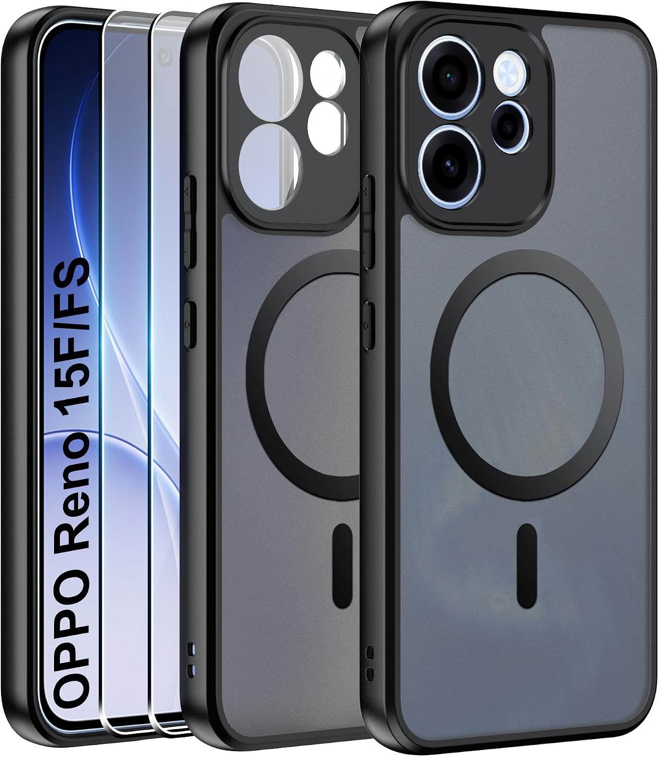 Effcotuo capa magnética para OPPO Reno15 F 5G / OPPO Reno15 FS 5G