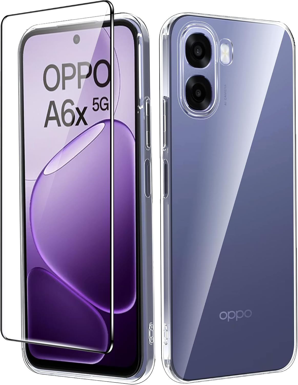 Heioloo capa protetora para OPPO A6k 4G — transparente