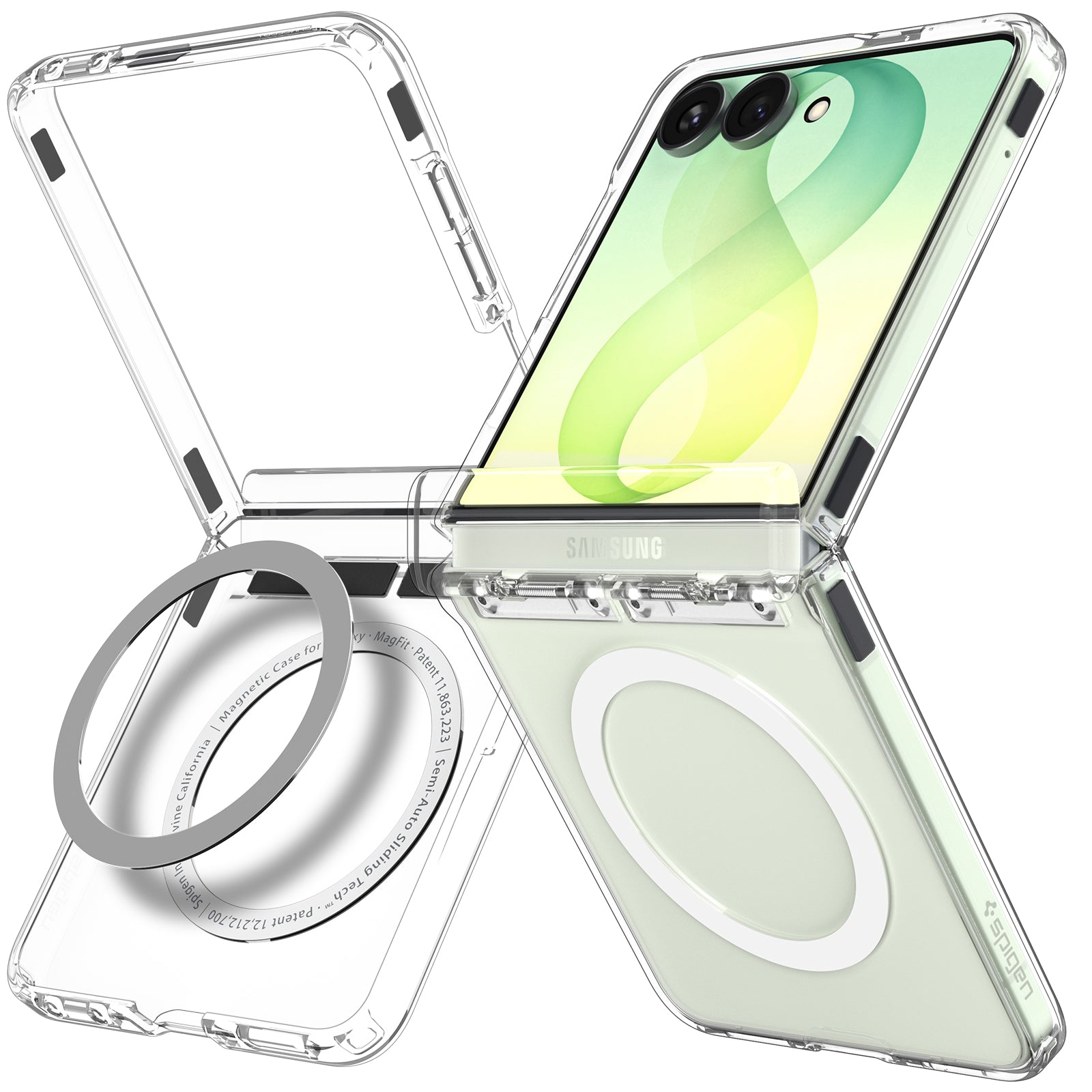 Spigen Funda Ultra Hybrid Pro MagFit para Samsung Galaxy Z Flip8