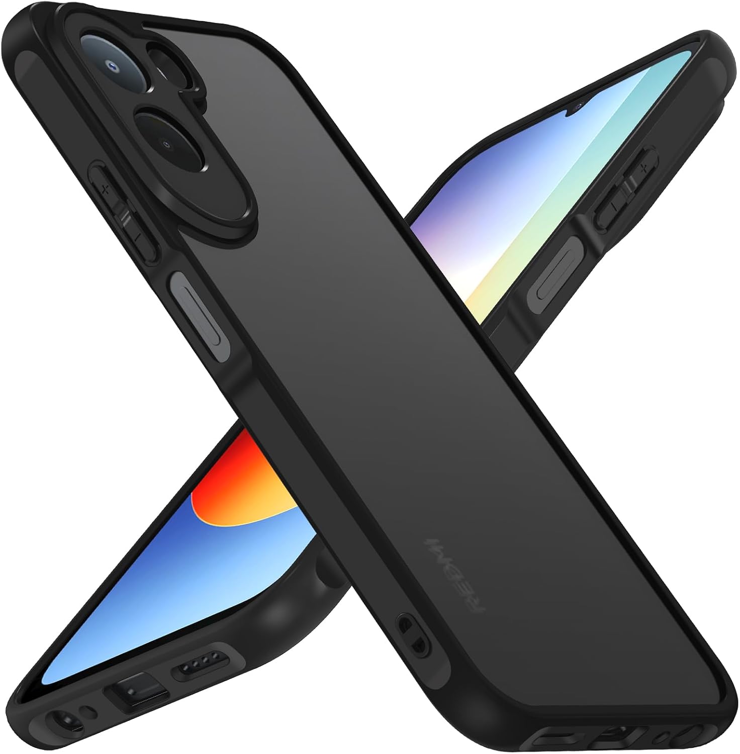 ivoler capa protetora para POCO C81 Pro — preto