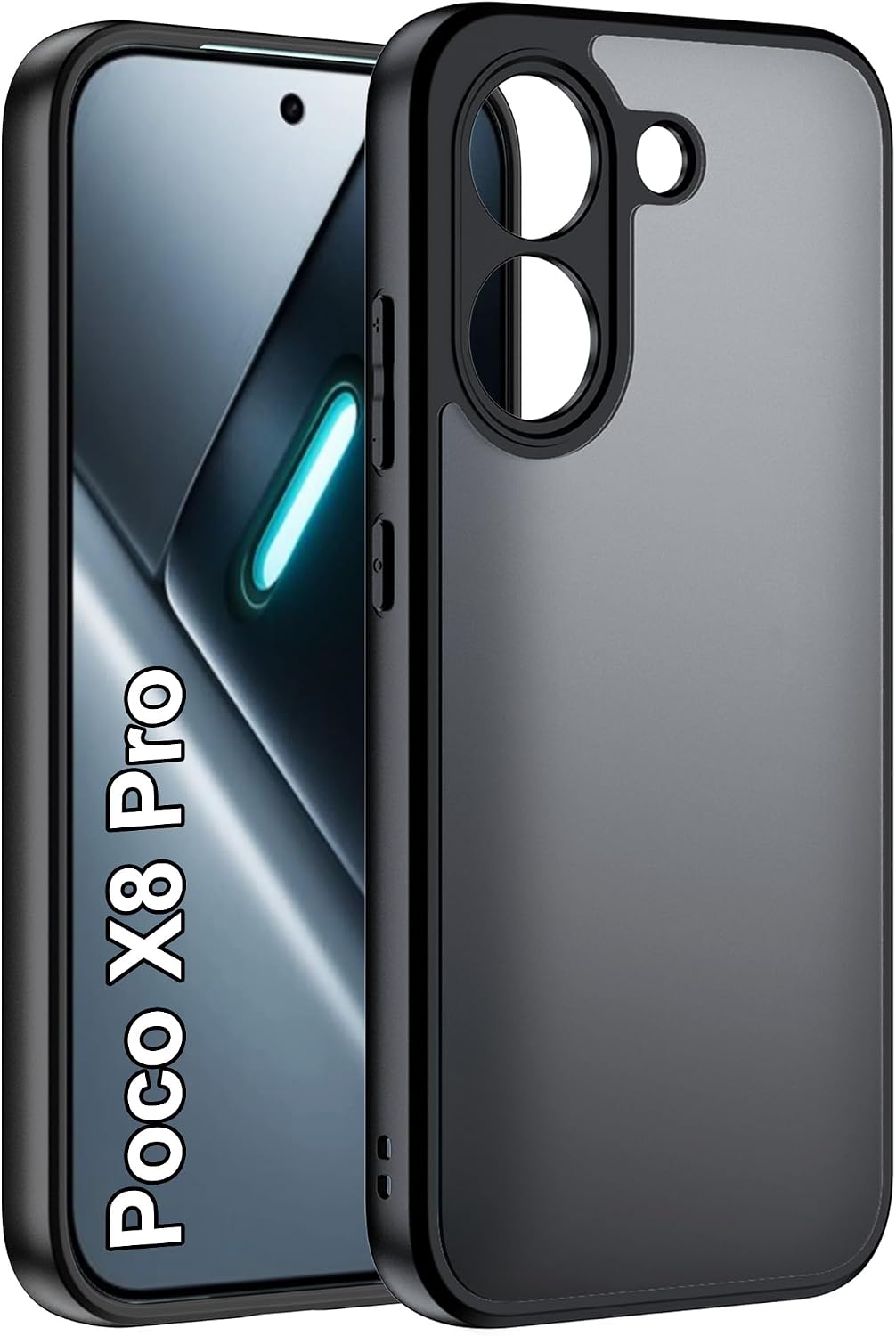 QUSRTMUE capa protetora para POCO X8 Pro — preto