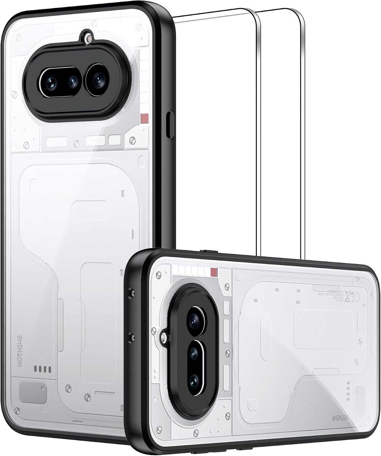Lemxiee — Capa traseira transparente para Nothing Phone (4a)