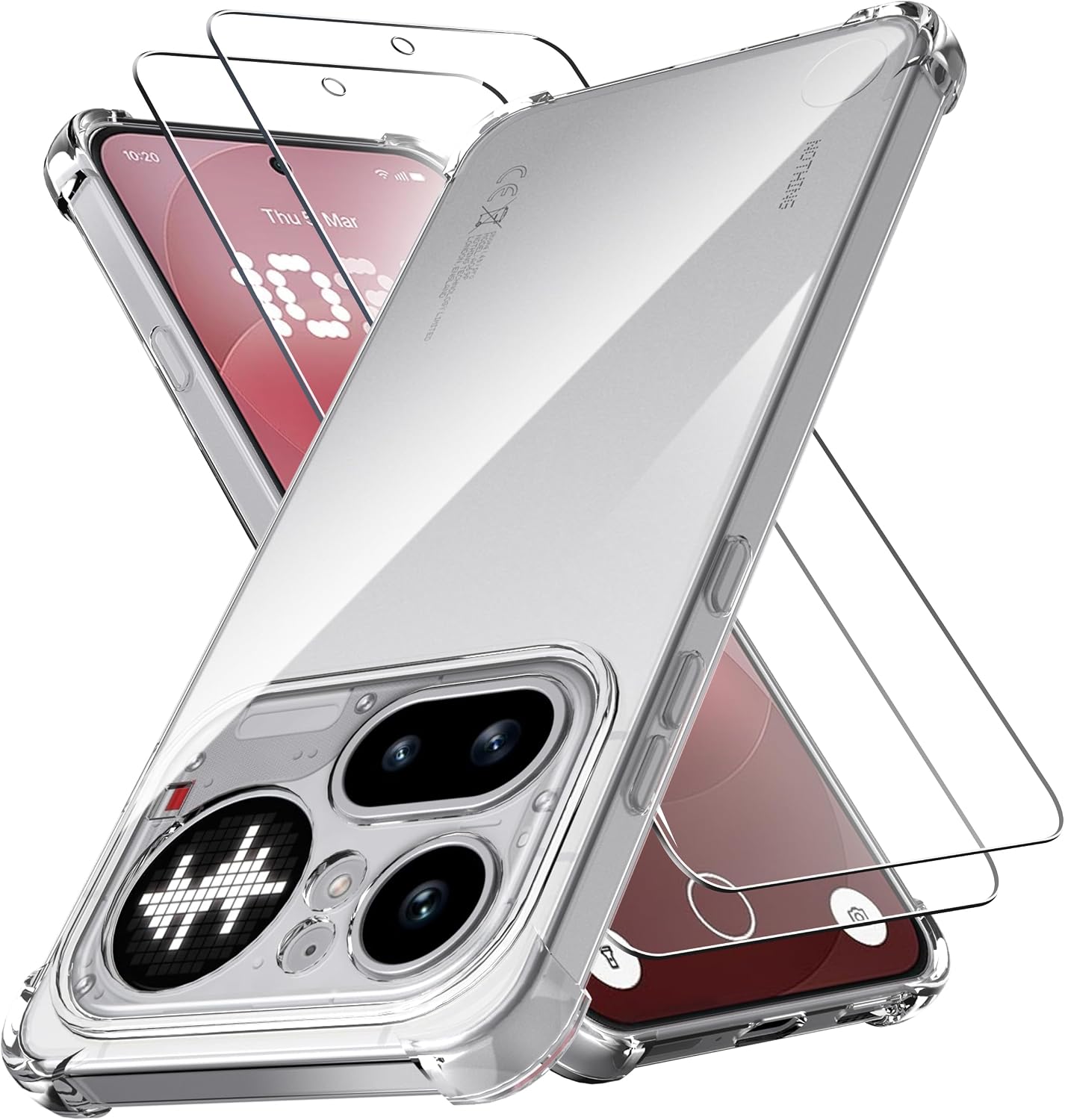 Anoowkoa — Capa traseira transparente para Nothing Phone (4a) Pro