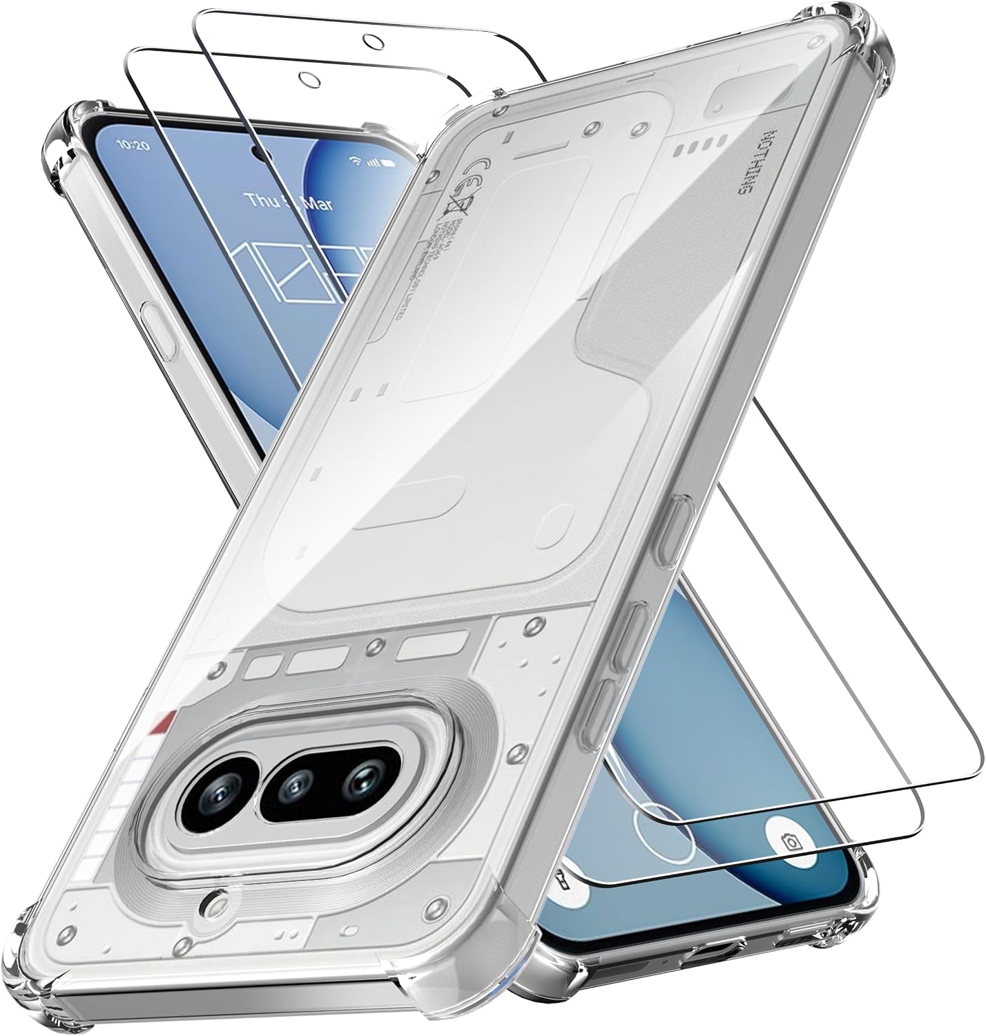 Anoowkoa — Capa traseira transparente para Nothing Phone (4a)