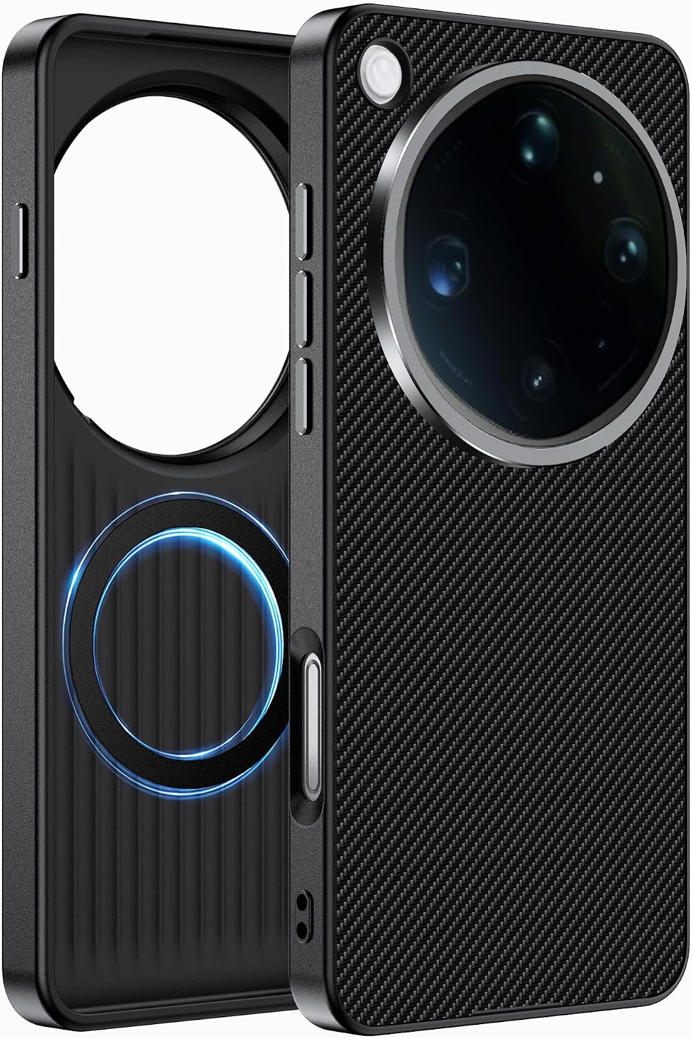 Lemxiee capa magnética para OPPO Find X9 Ultra — preto