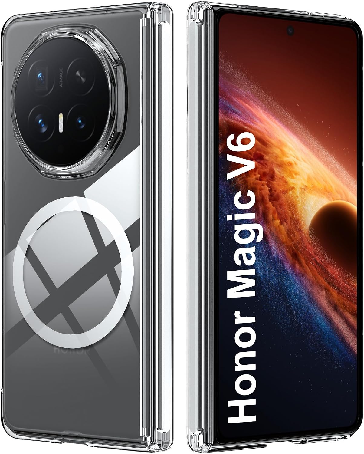 Effcotuo — Capa traseira magnética para HONOR Magic V6