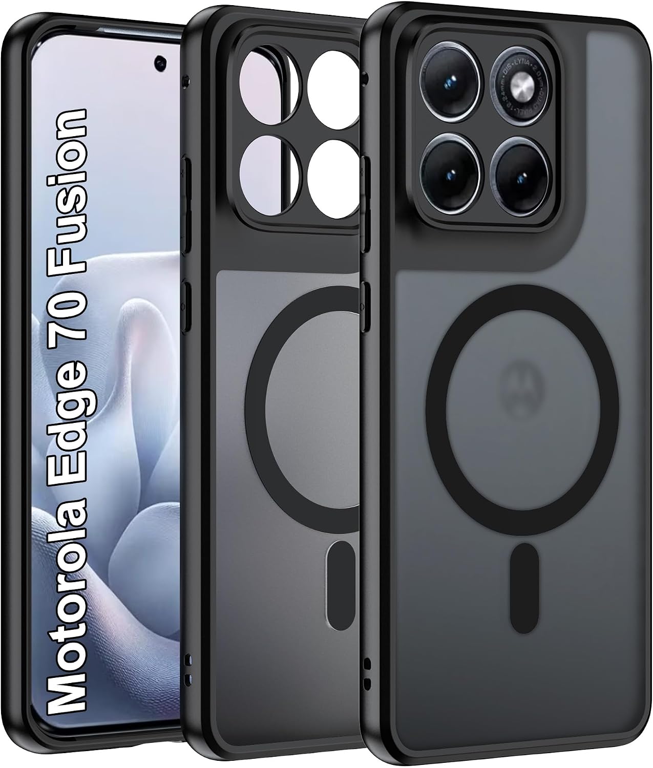 Effcotuo — Capa traseira magnética para Motorola Edge 70 Fusion