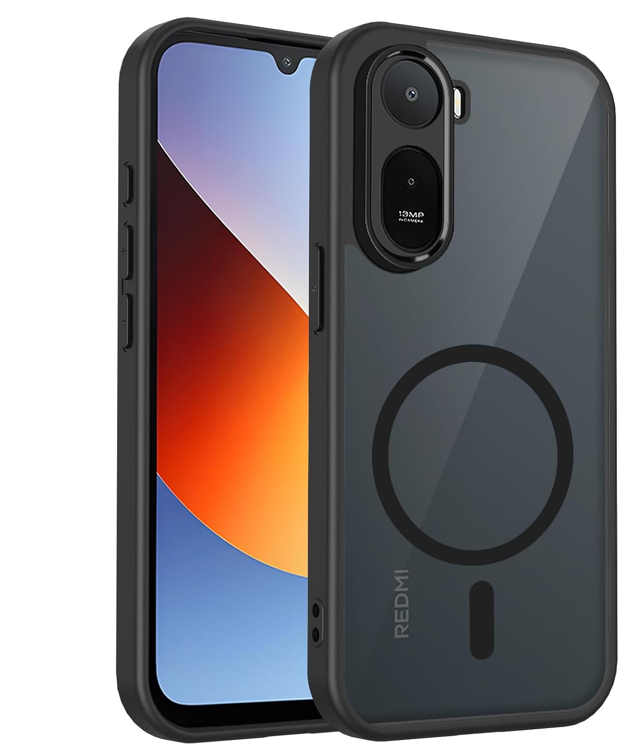 Yojiong capa magnética para POCO C81 Pro — preto