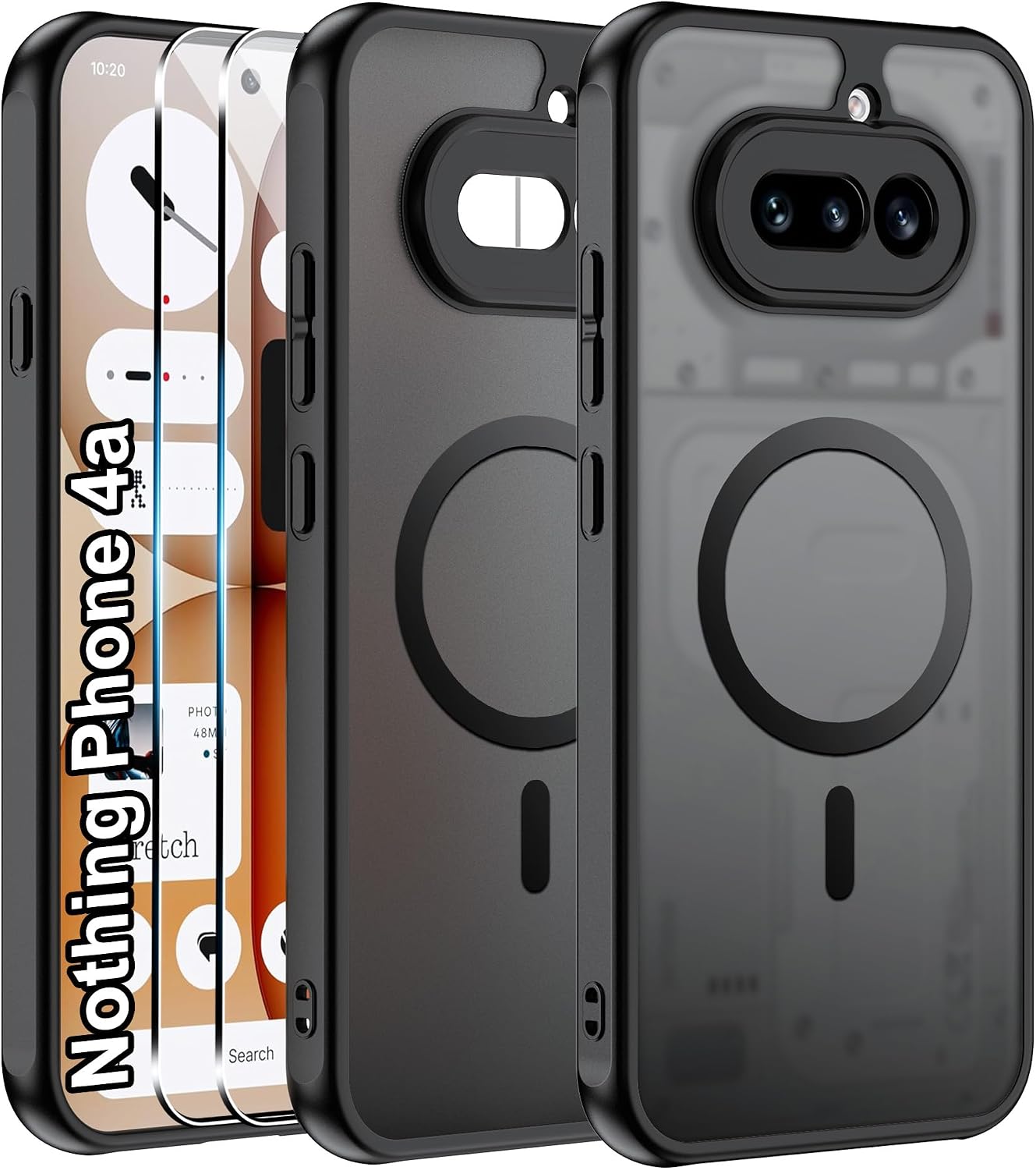 Effcotuo — Capa traseira magnética para Nothing Phone (4a)