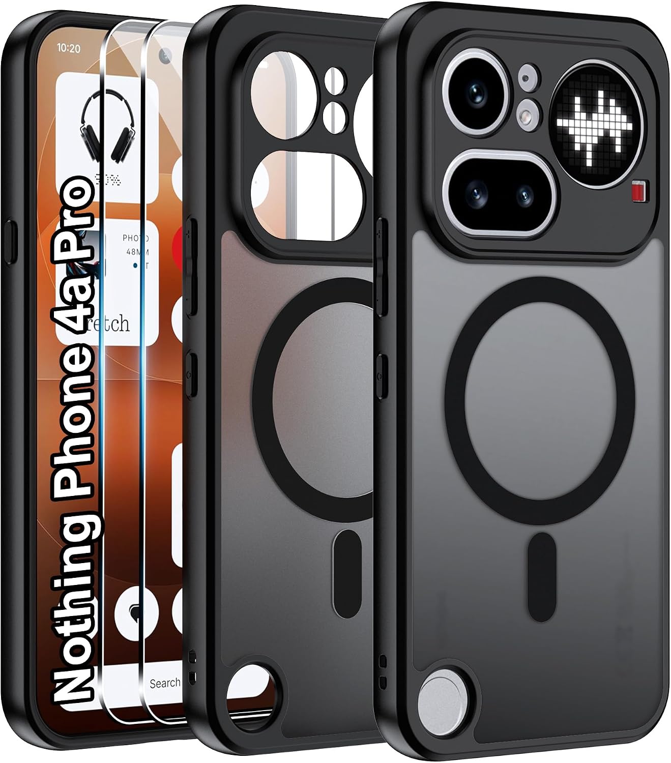 Effcotuo — Capa traseira magnética para Nothing Phone (4a) Pro