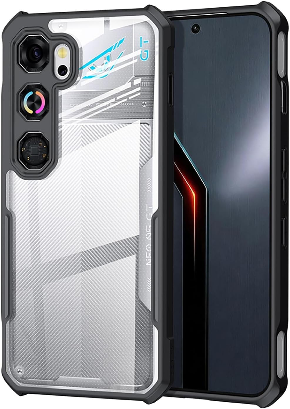 GIOPUEY — Capa traseira transparente para nubia Neo 5 GT