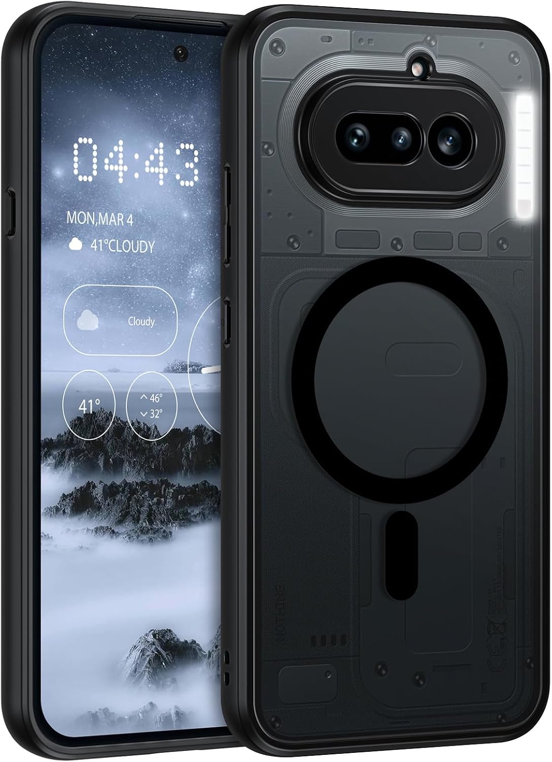 BENTOBEN — Capa traseira magnética para Nothing Phone (4a)