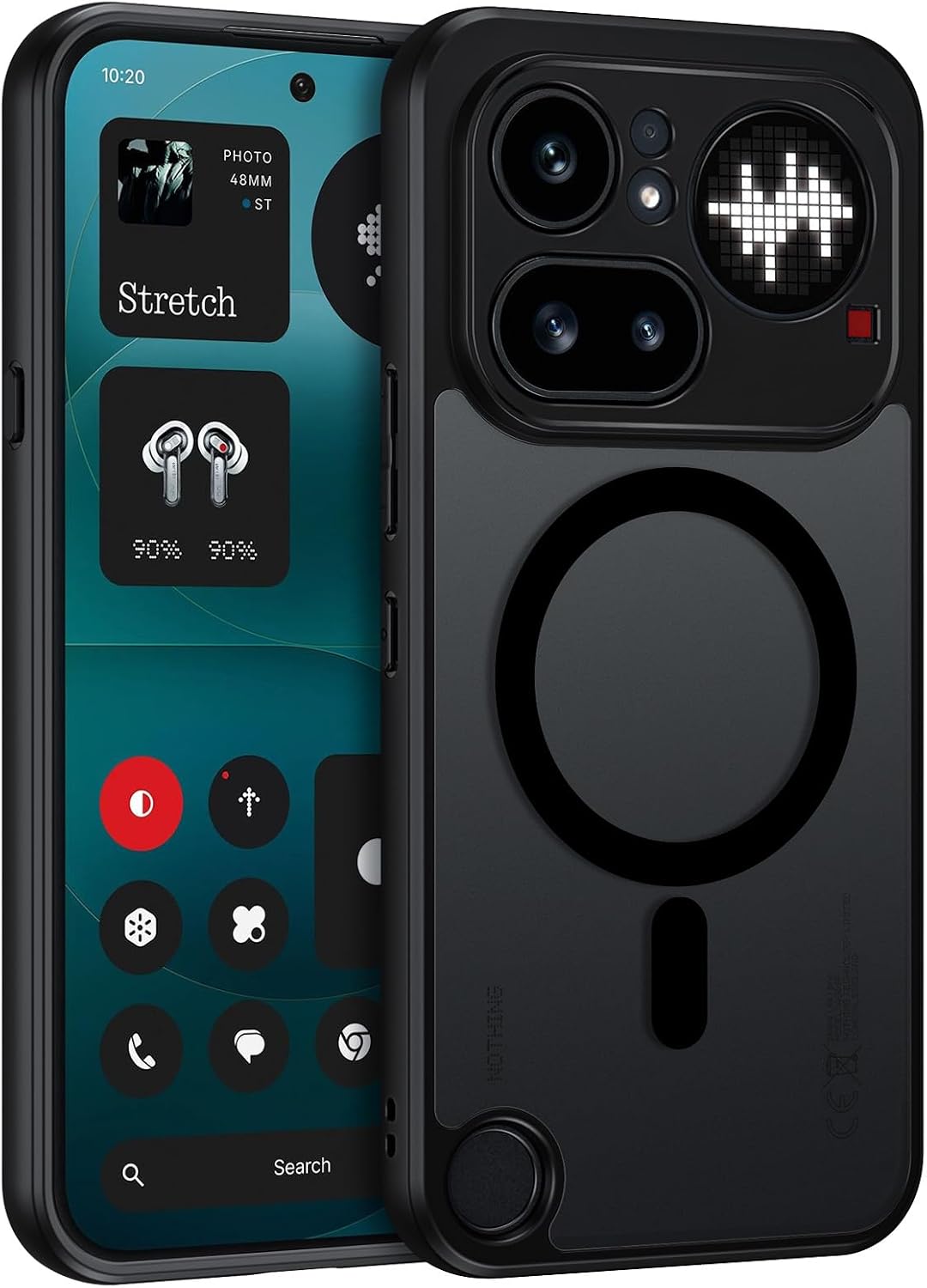 YINLAI — Capa traseira magnética para Nothing Phone (4a) Pro