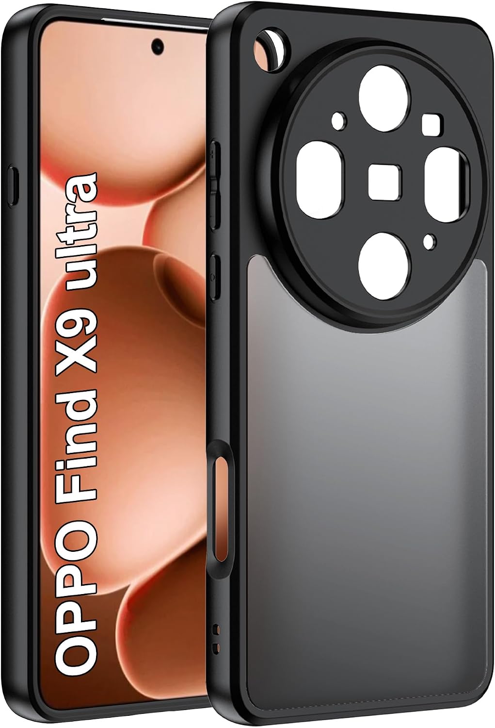 QUSRTMUE capa protetora para OPPO Find X9 Ultra — preto