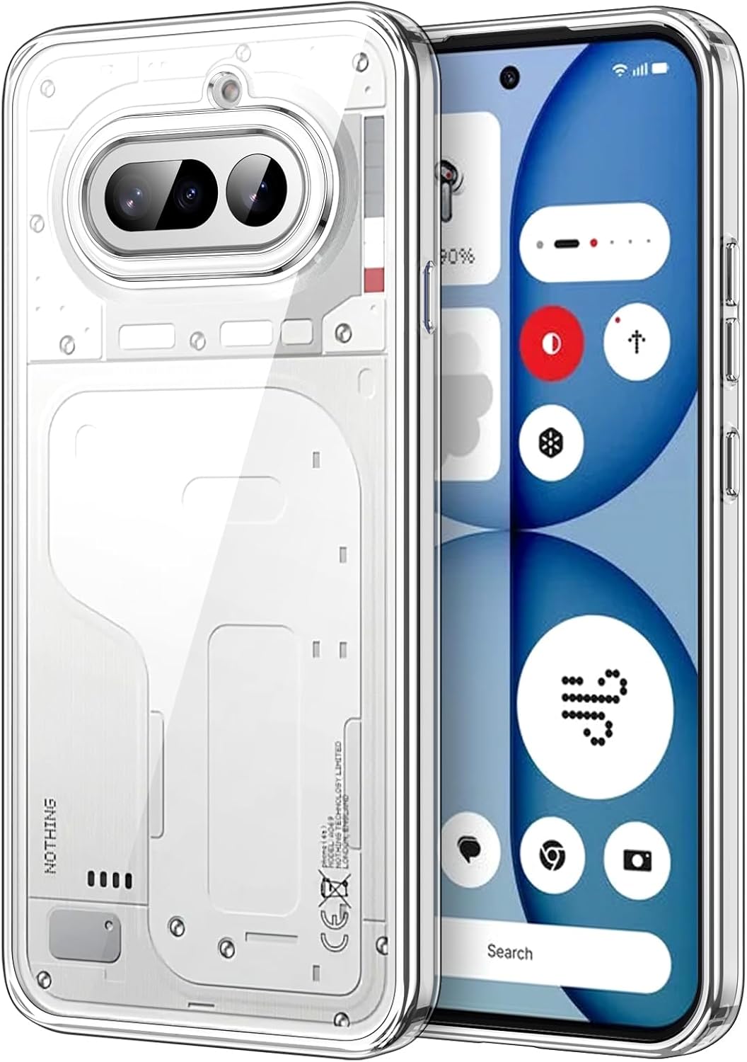 JETech — Capa traseira transparente para Nothing Phone (4a)