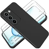 Tieeyivv Funda para Realme C100 5G Cover con Protector de Pantalla Cristal Vidrio Templado Matte TPU Soft Incorporado Cover Anti-rayones, Antigolpes Anti-Amarilleo Protección