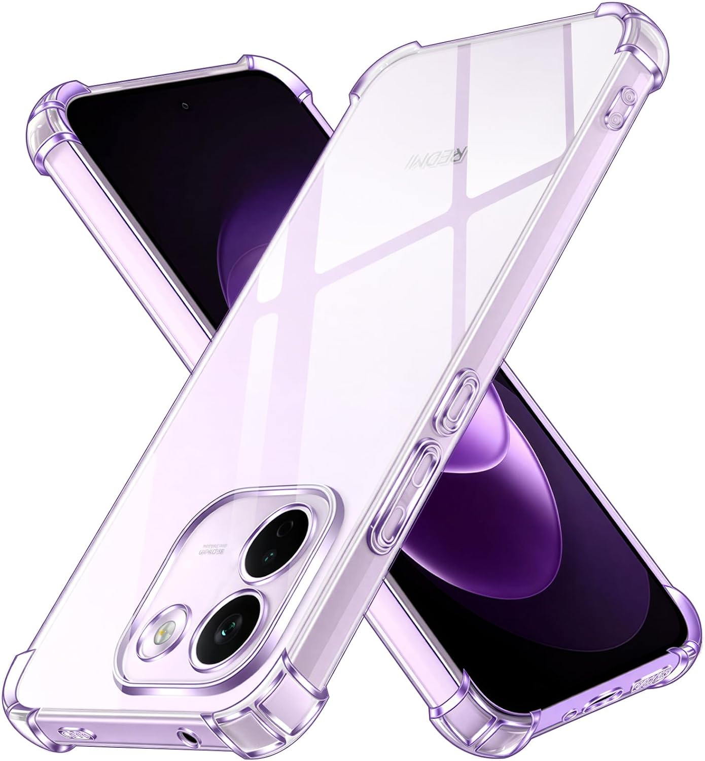 ivoler Funda HD Clara para Xiaomi Redmi Note 17 Pro MAX 5G, Carcasa Protectora Antigolpes Antiarañazos Transparente con Cojín Esquina Parachoques, Suave TPU Silicona Caso Delgada Bumper Case