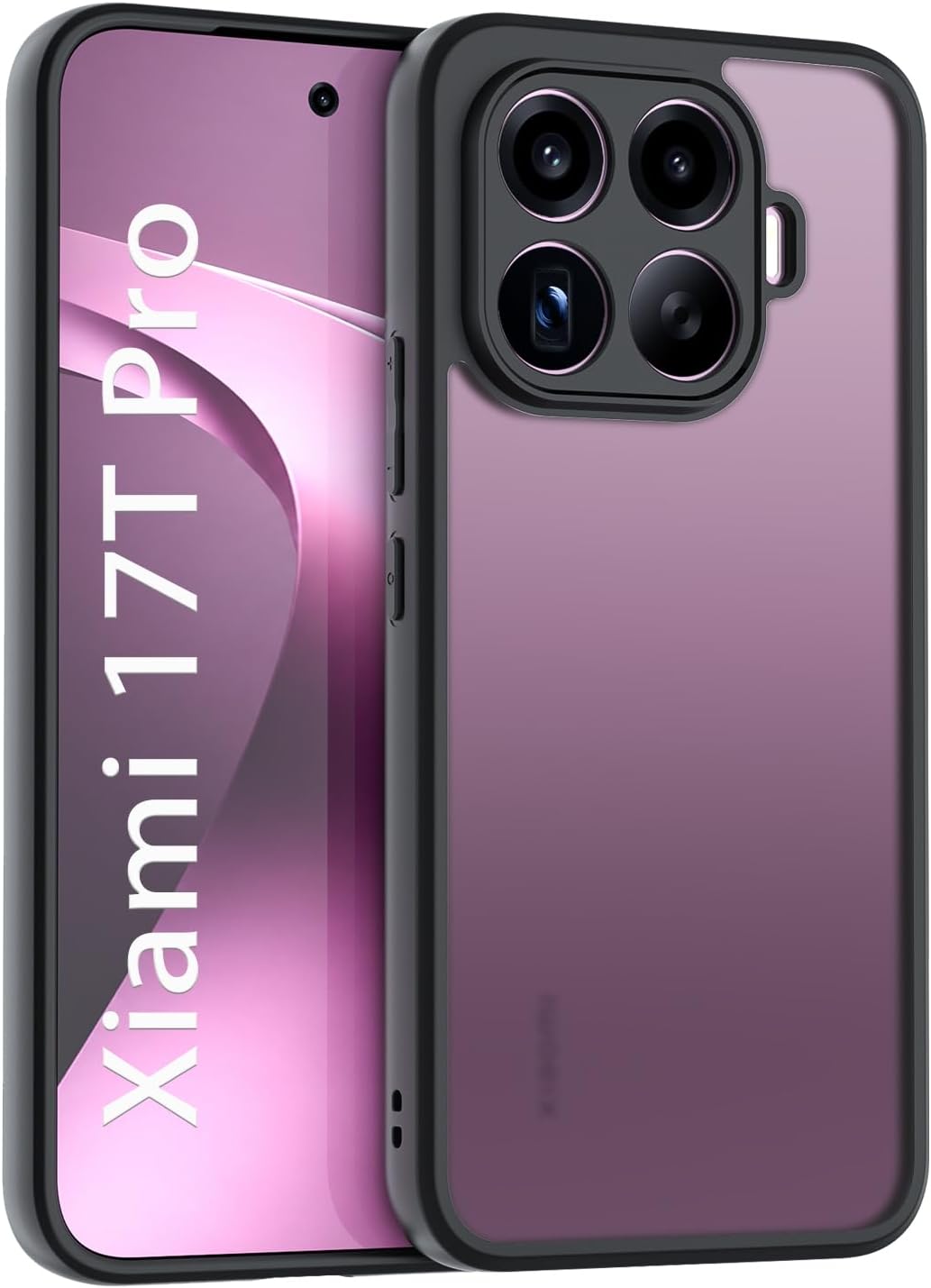 Bihizei Funda para Xiaomi 17T Pro 5G Cover, Trasera Translúcida Case