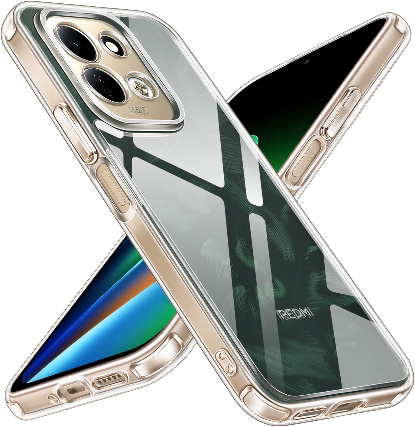 ivoler Funda HD Clara Anti-Amarilleo para Xiaomi Redmi 17 4G / 5G, [Protección Grado Militar] Carcasa Bumper Teléfono Antigolpes Transparente Delgado Antiarañazos Duro PC Respaldo Case