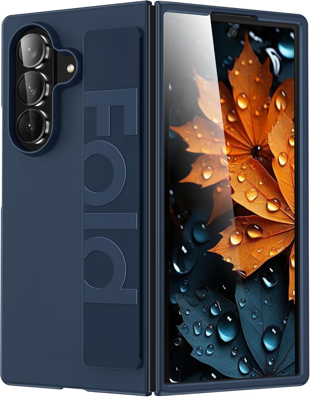 CAUHENYEE Funda para Samsung Galaxy Z Fold 8 Ultra Case, con Asa Antideslizante, Carcasa PC Ultrafina, Antigolpes & Antiarañazos, Carcasa para Galaxy Z Fold 8 Ultra - Azul