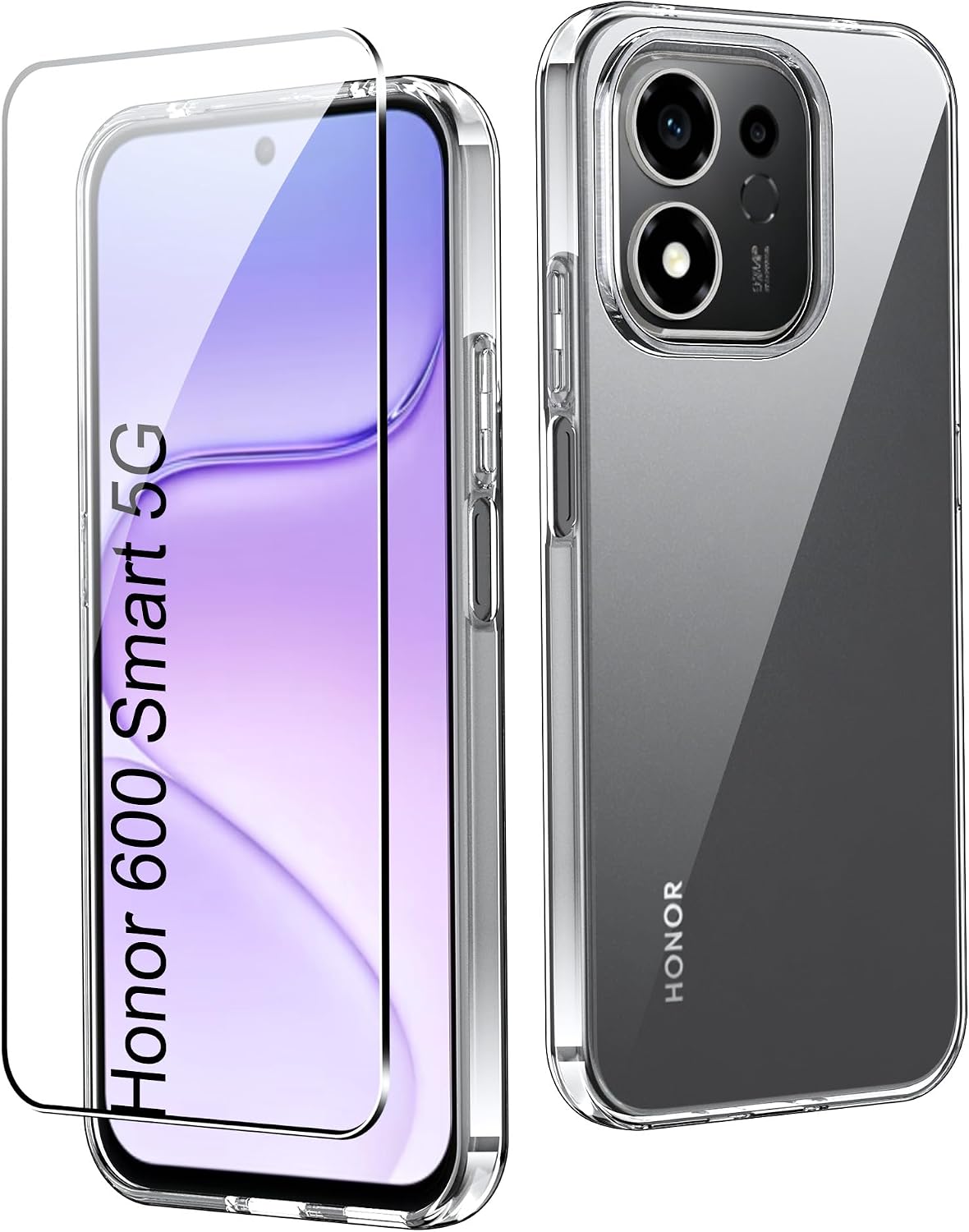 CAUHENYEE — Capa traseira transparente para HONOR 600 Smart 5G