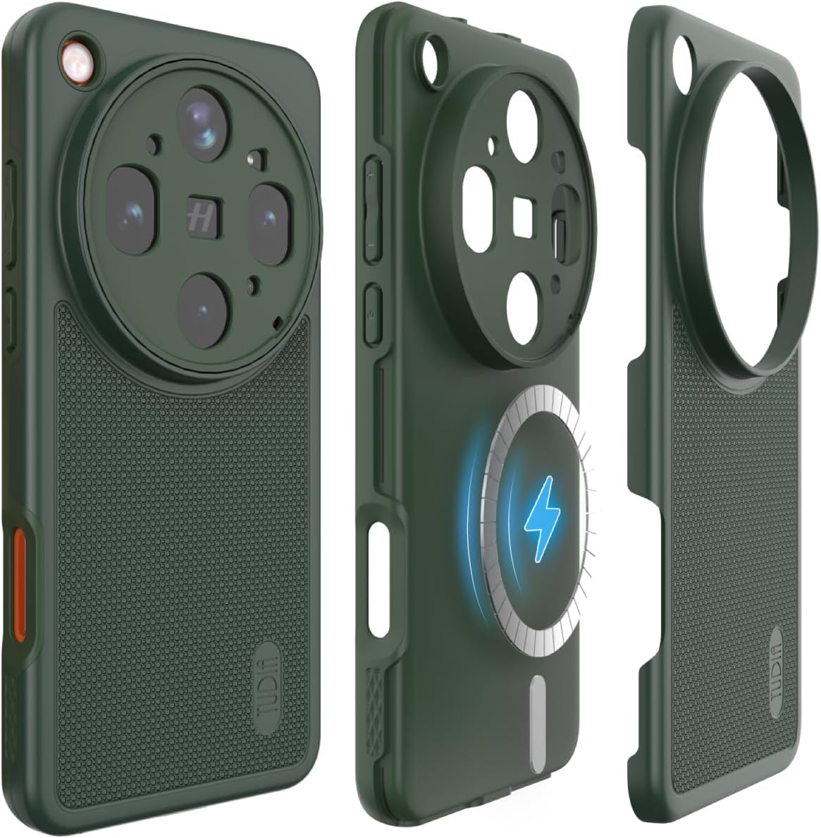 TUDIA capa magnética para OPPO Find X9 Ultra — verde pinho