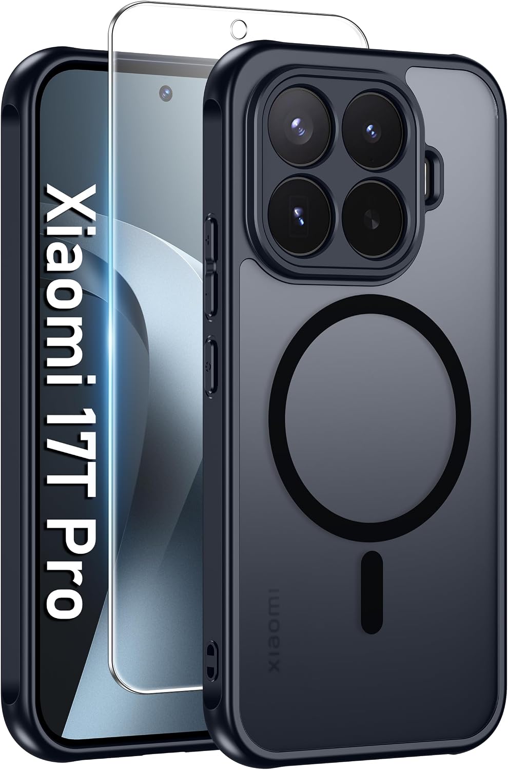 Opkiegrn Funda para Xiaomi 17T Pro 5G Magnética - Negro