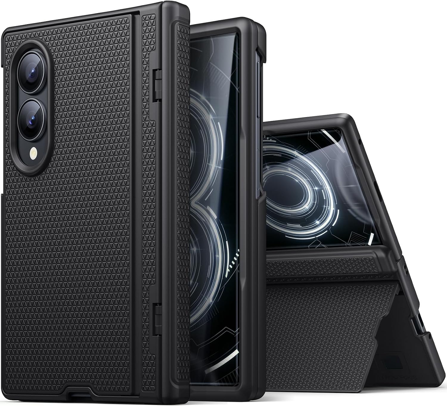 Funda para Samsung Galaxy Z Fold 8 con Soporte, 2026, Negro
