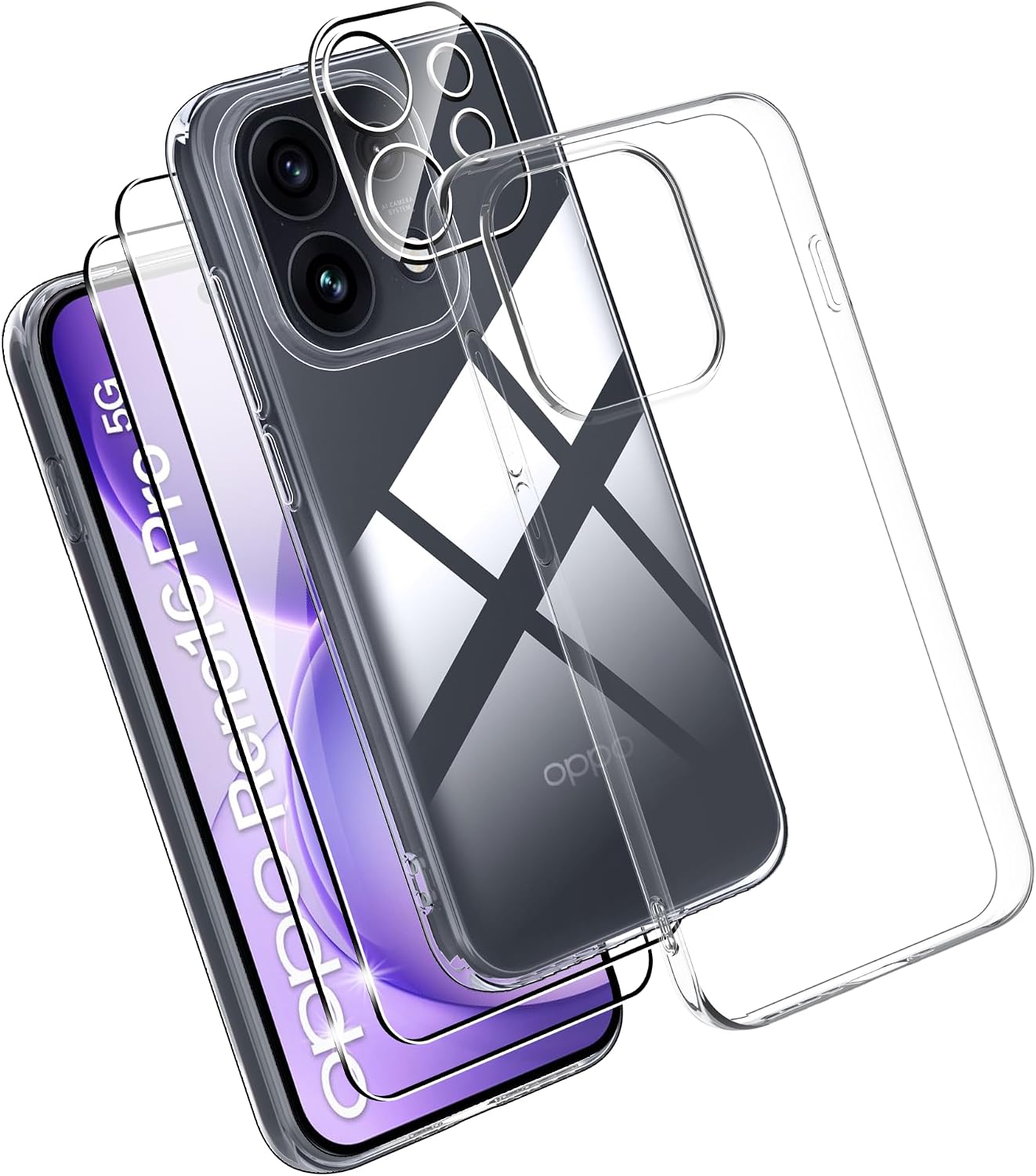 Effcotuo capa protetora para OPPO Reno16 Pro 5G