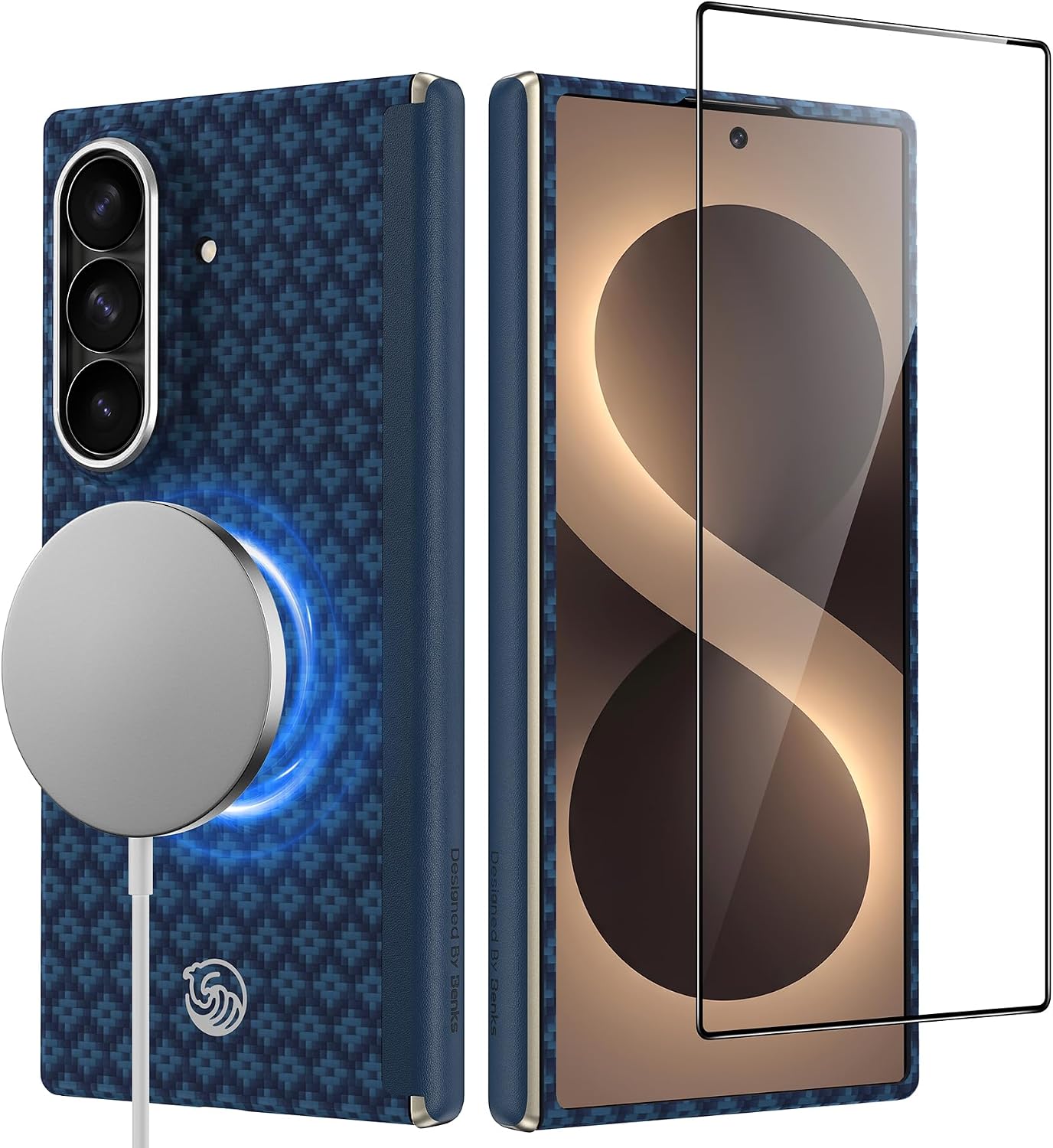 BENKS ArmorGrid Air Funda para Samsung Galaxy Z Fold 8 Ultra para MagSafe
