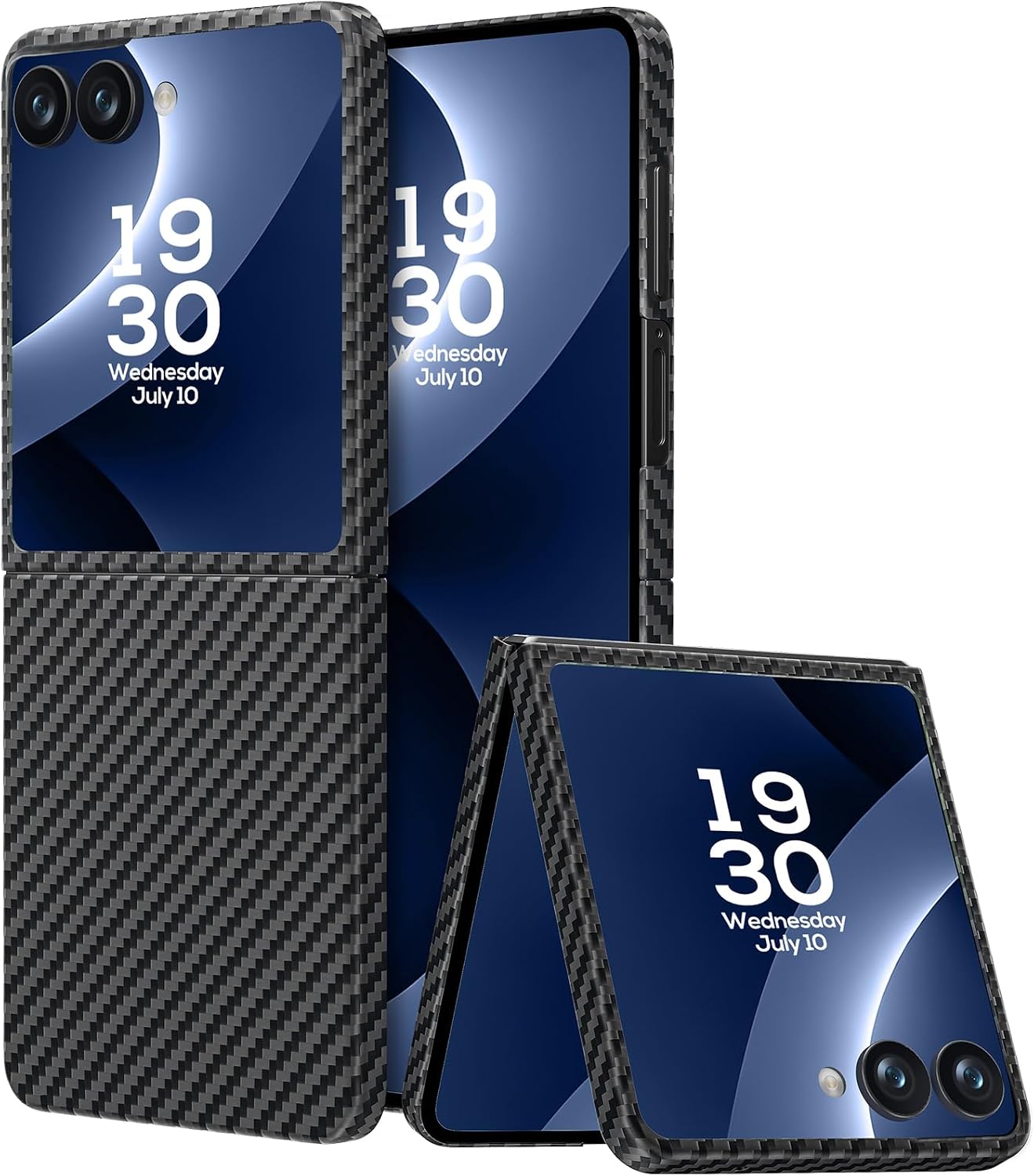 memumi Fibra Aramida para Samsung Z Flip 8 Funda, Z Flip8 Case
