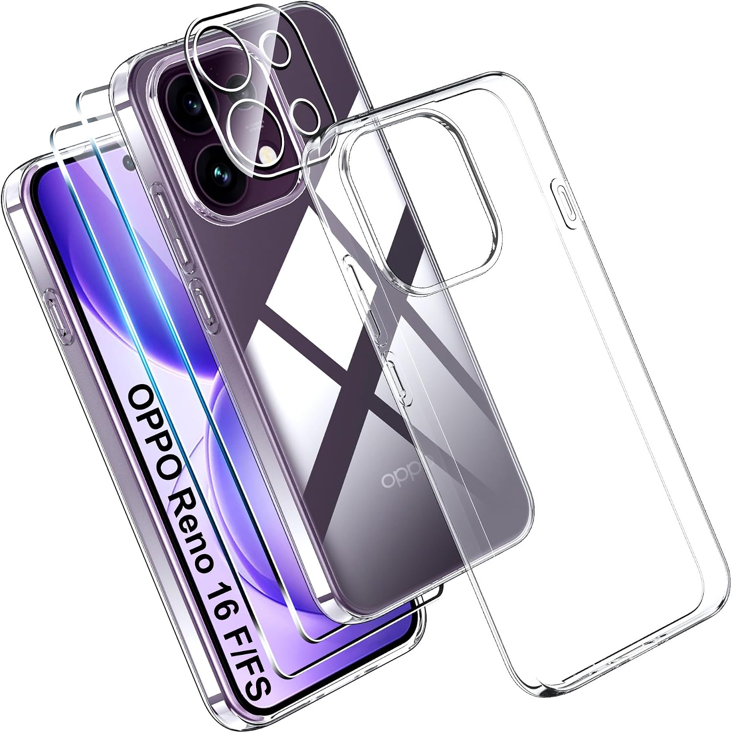 Effcotuo capa protetora para OPPO Reno16 F 5G / OPPO Reno16 FS 5G