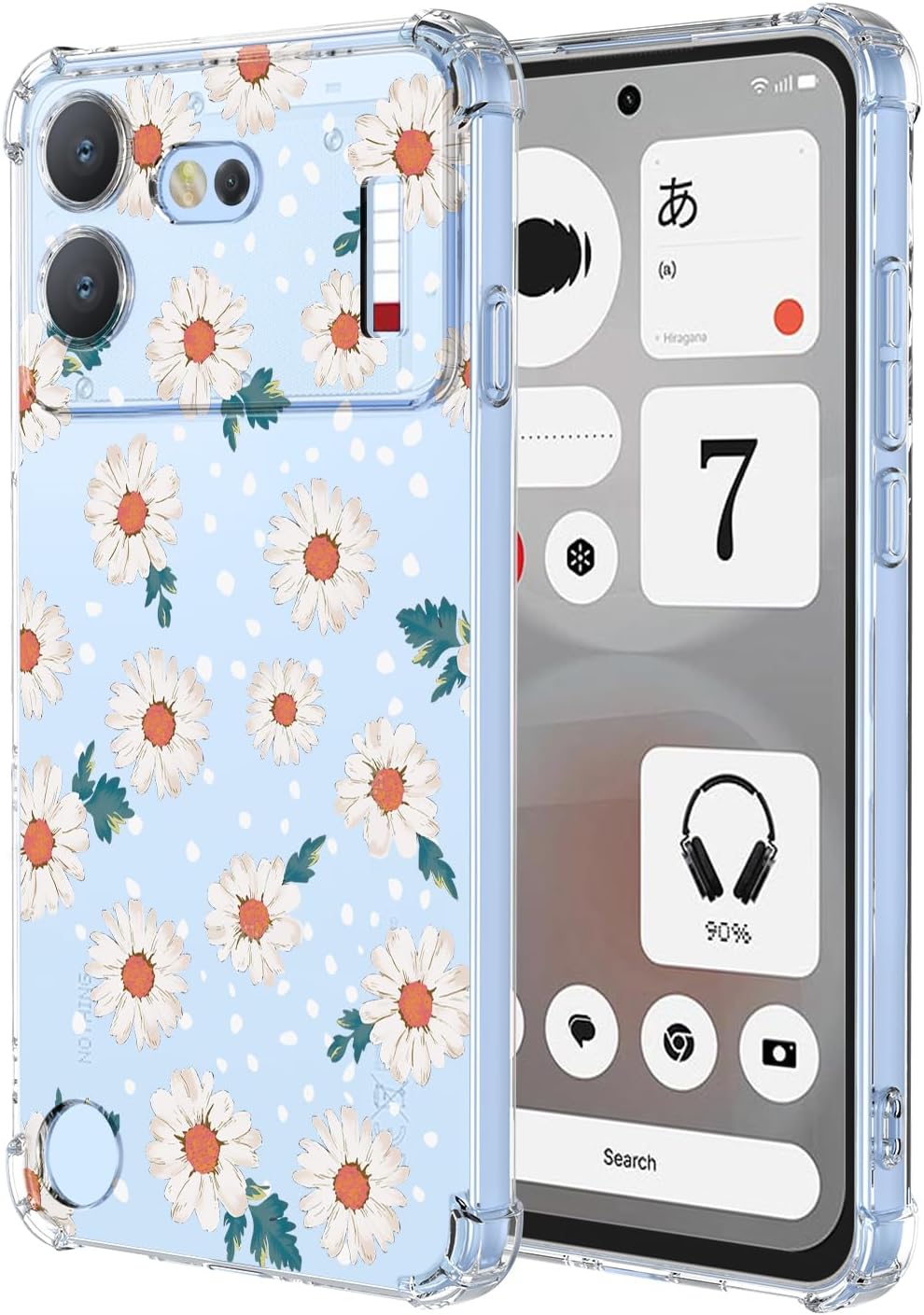 XINYEXIN para Nothing Phone (4b) — capa transparente em TPU