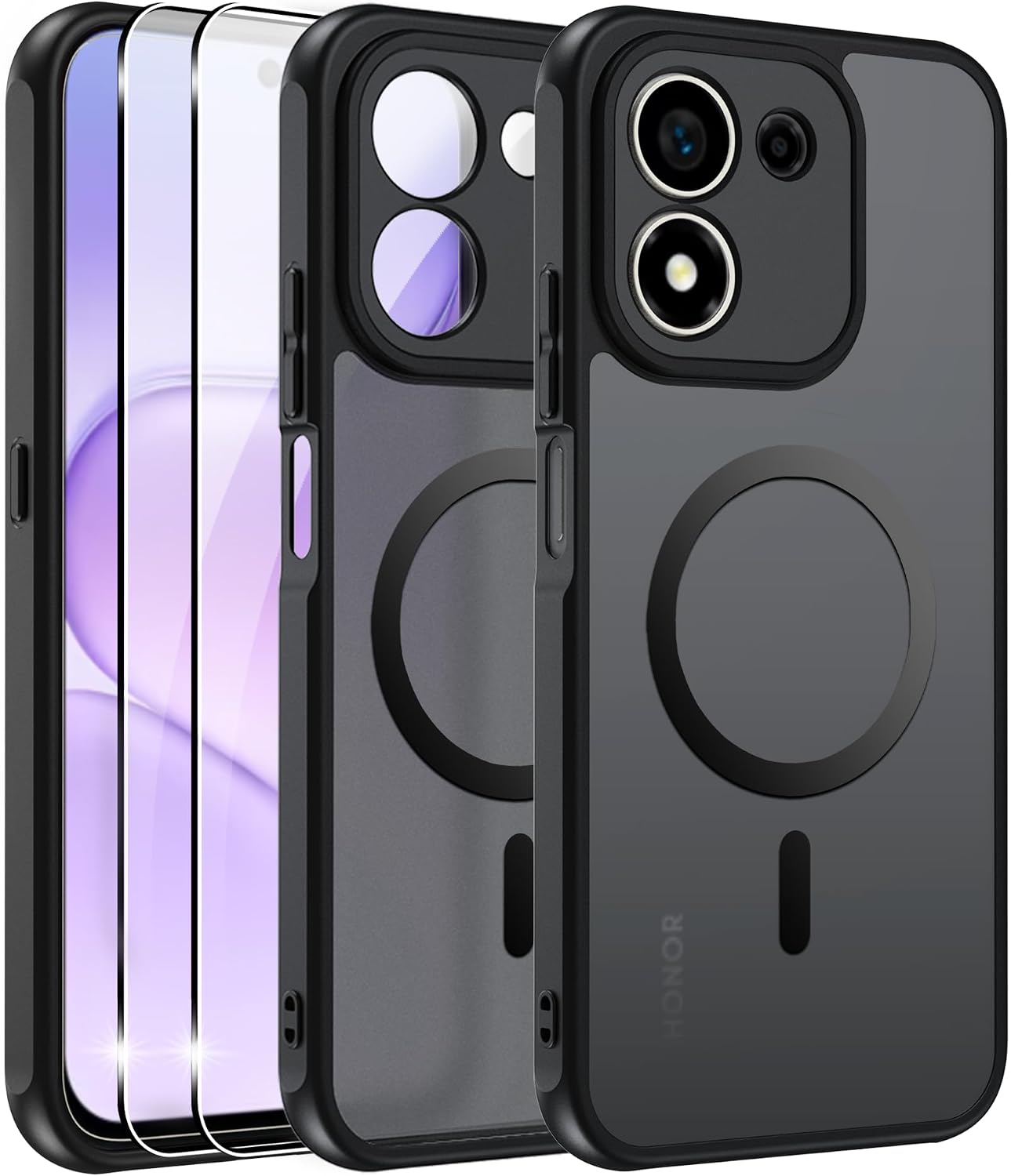 Effcotuo — Capa traseira magnética para HONOR 600 Smart 5G