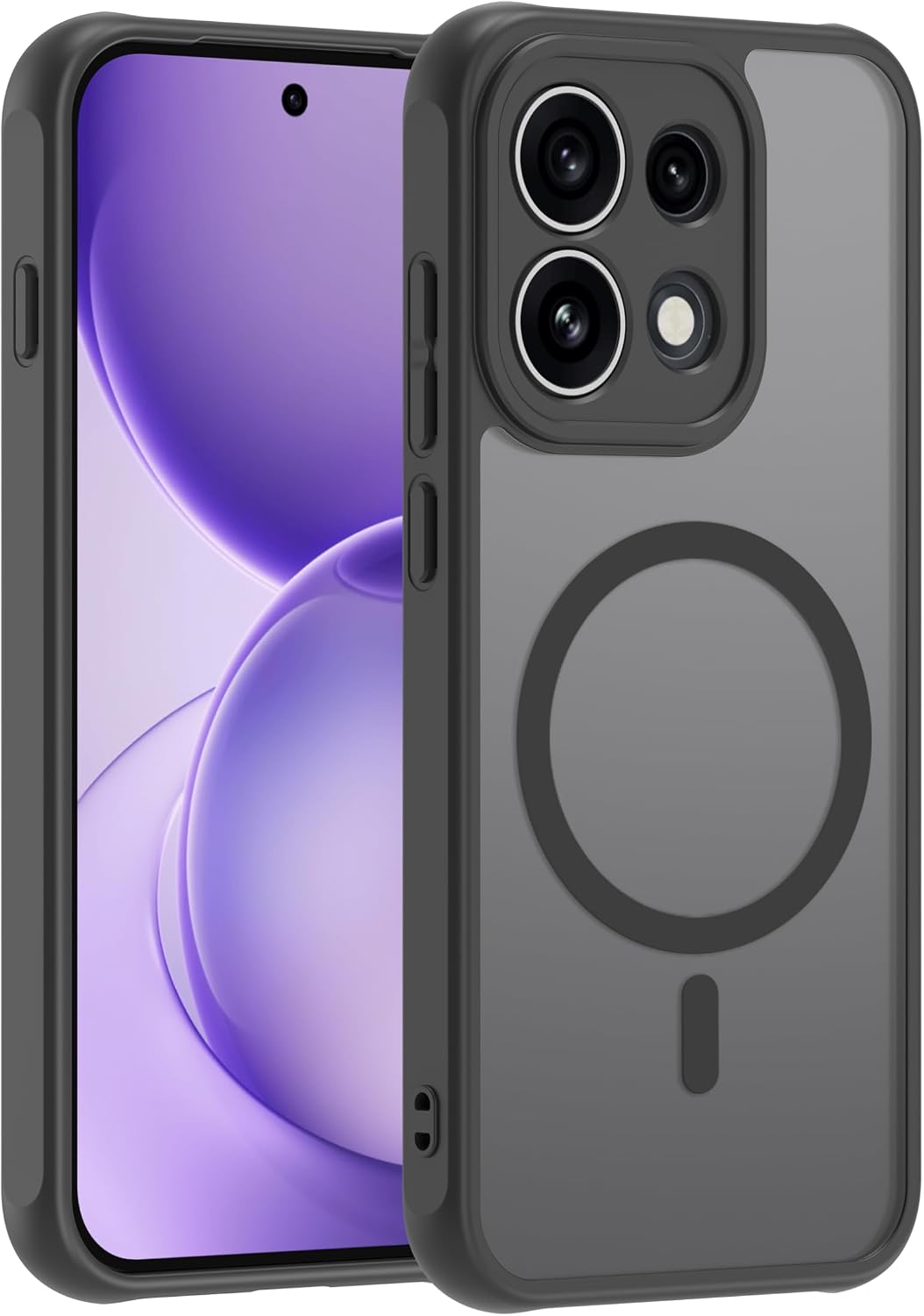 Yojiong capa magnética para OPPO Reno16 Pro 5G — preto