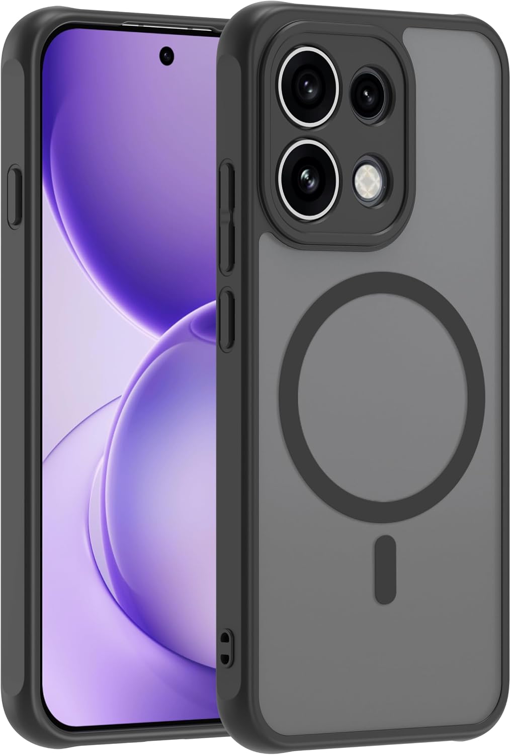 Yojiong capa magnética para OPPO Reno16 F 5G / OPPO Reno16 FS 5G — preto