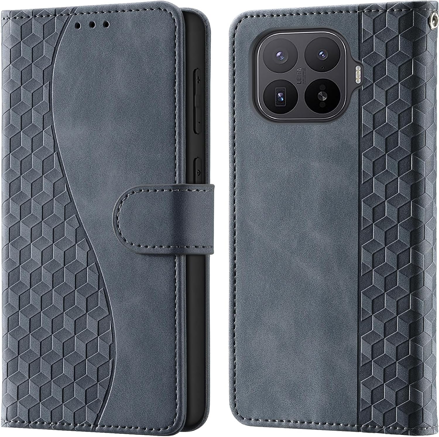Funda para Xiaomi 17T Pro Tipo Cartera Gris