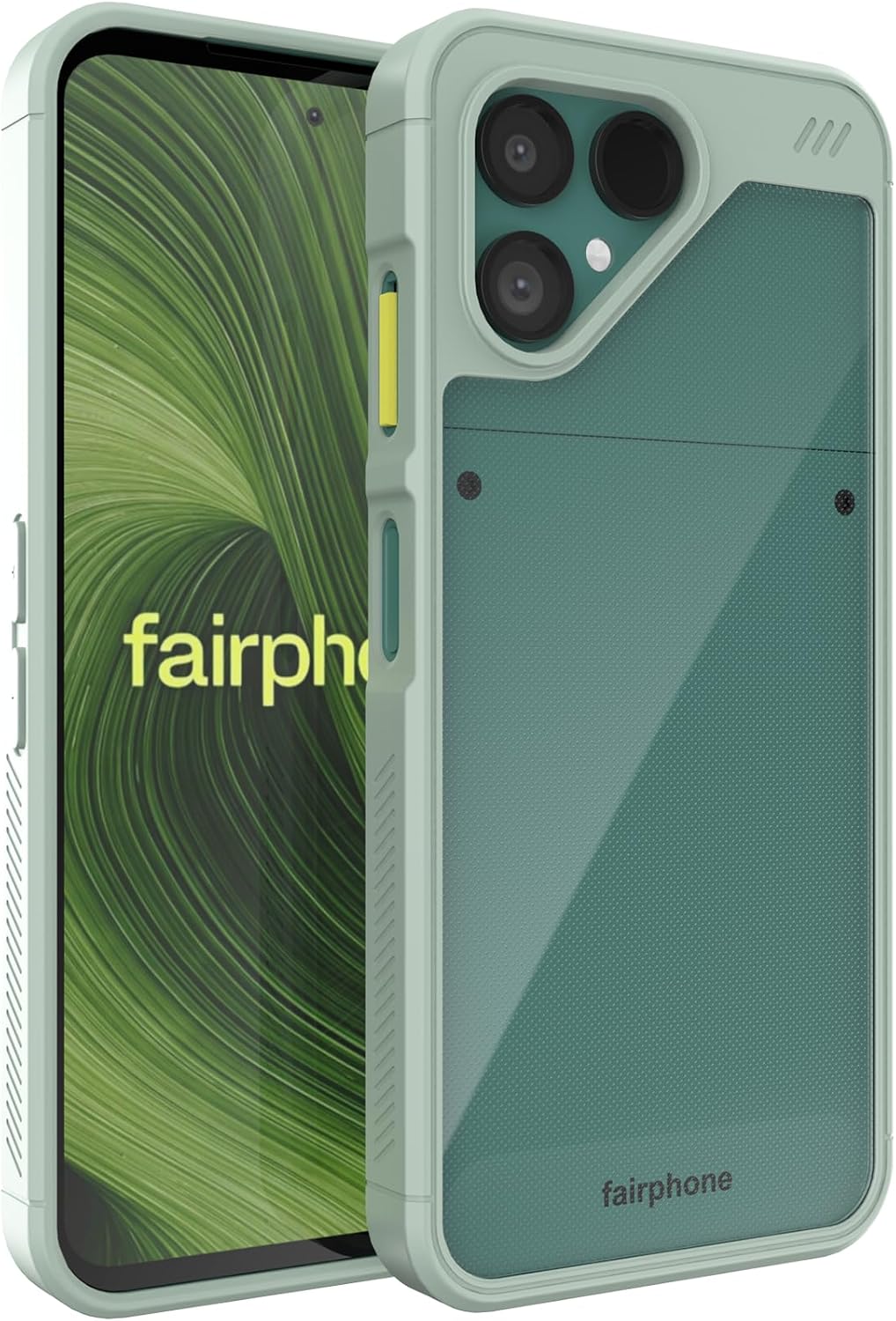 TUDIA Lucion — capa translúcida verde-lírio para Fairphone Gen. 6+