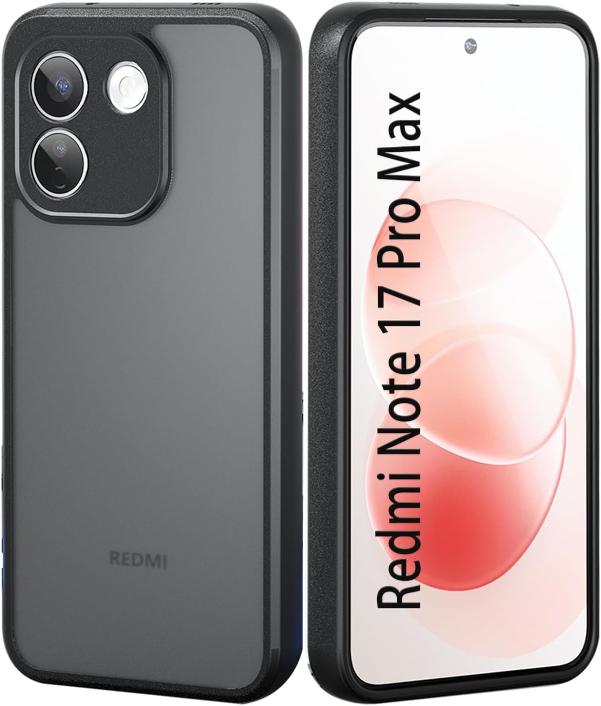 Funda para Xiaomi Redmi Note 17 Pro Max 5G Cover, Trasera Translúcida Case