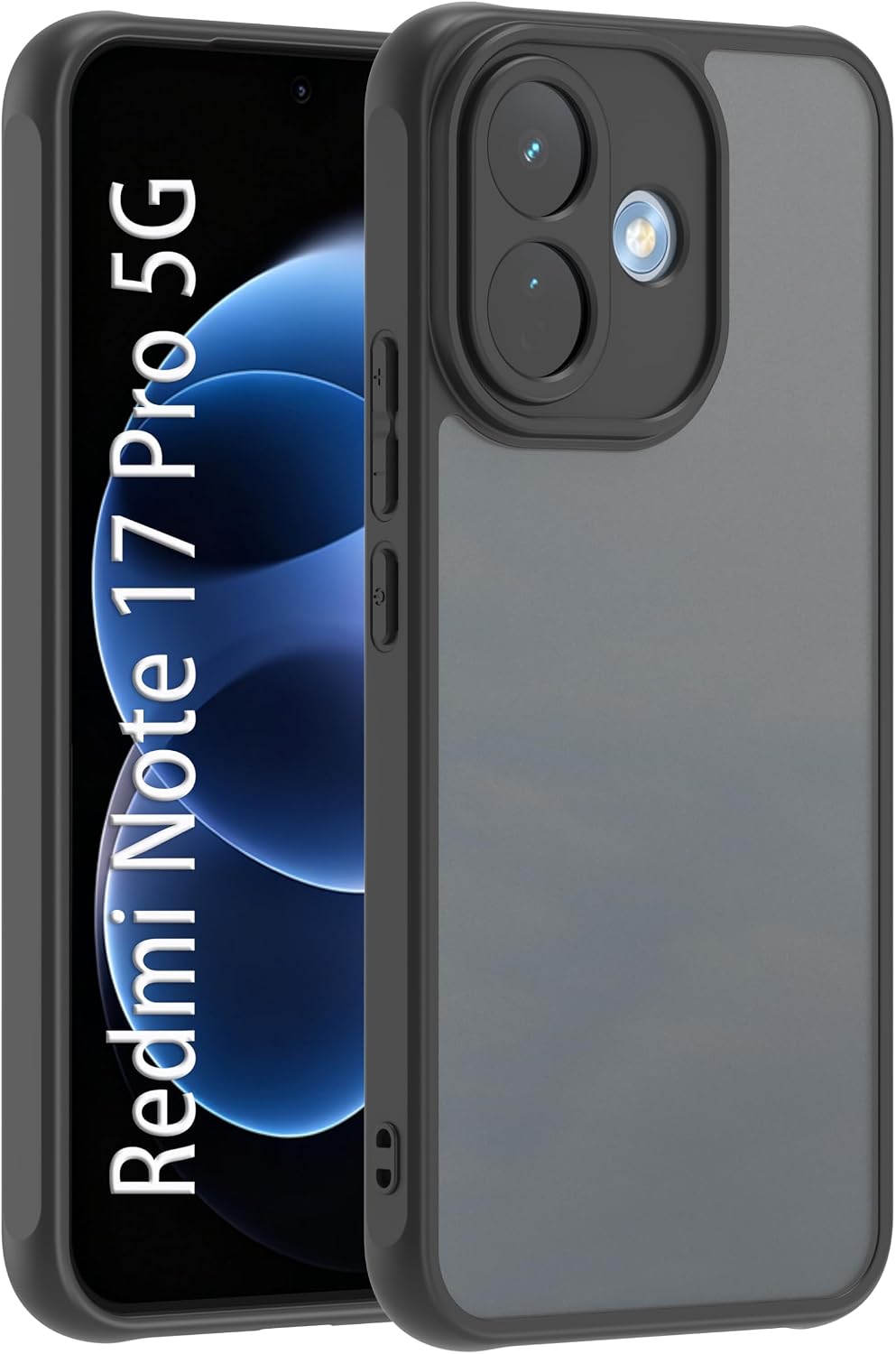 Funda para Xiaomi Redmi Note 17 Pro 5G Cover, Trasera Translúcida Case