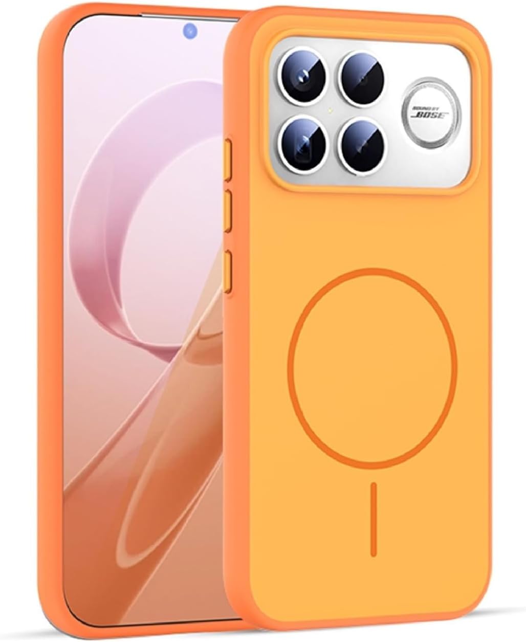QJONSIU capa magnética para POCO F9 Ultra — laranja