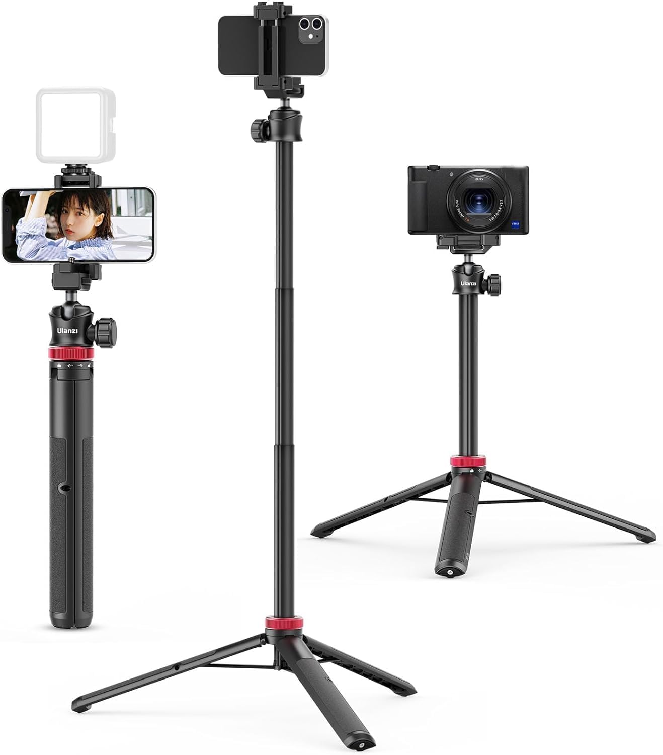 ULANZI MT-44 tripé e pau de selfie